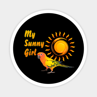 Sun Conure Parrot Sunny Sunshine Girl Magnet